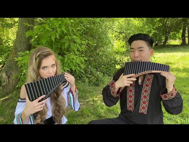 Karla Herescu and Jung JongSoo- pan flute duet cover-“Sarba lui Damian”