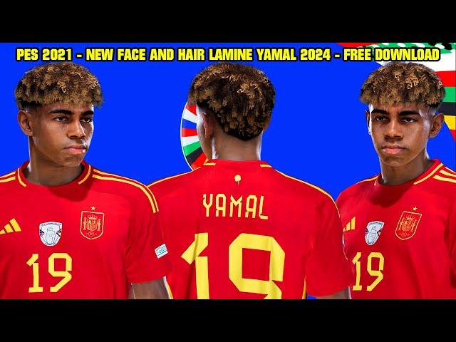 PES 2021 - NEW FACE AND HAIR LAMINE YAMAL 2024 - 4K