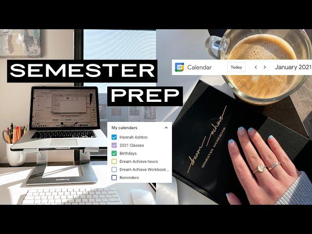 How I Prepare for the Semester | tips, schedule, organization