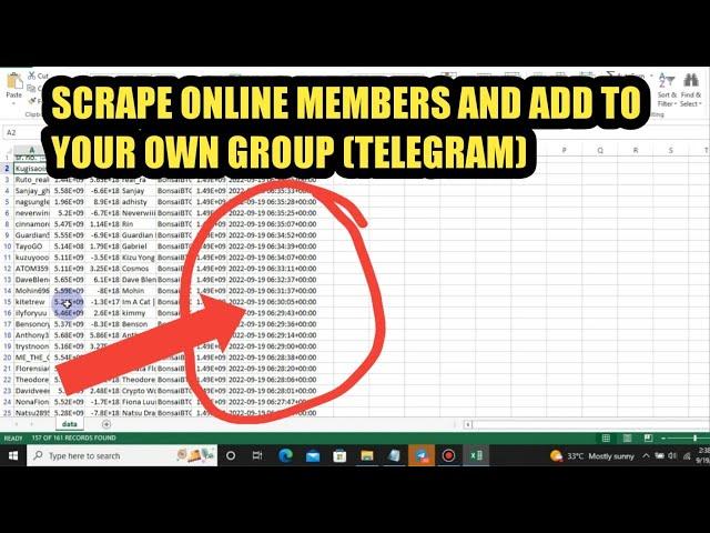 How to scrape online members in telegram group and add to your own group
