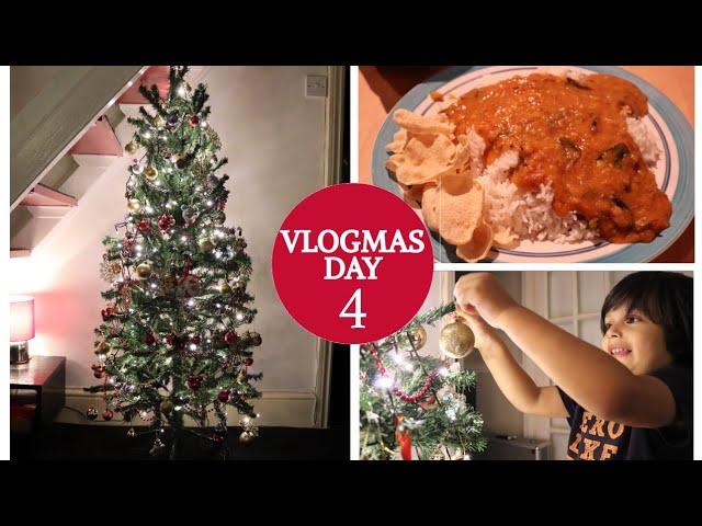 DECORATING OUR TREE & COOKING INDIAN FOOD | VLOGMAS DAY 4 | Sammy Louise