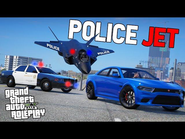 PULLING OVER PLAYERS IN A JET - GTA RP
