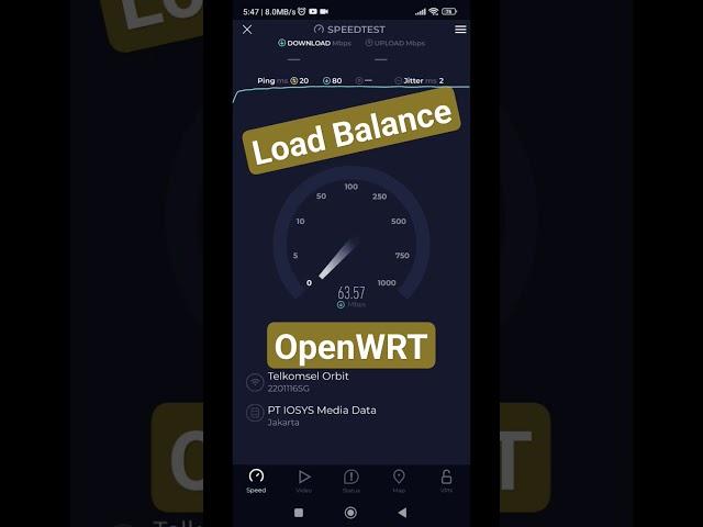 Load Balance OpenWRT DLink DIR-878 Smartfren + By U #speedtest #openwrt #loadbalancer