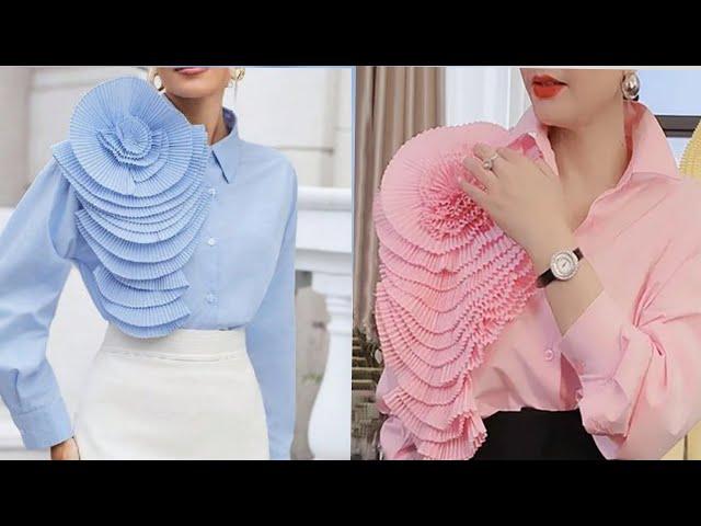 How to Create 3D Pleated Flounce Design on a Dress