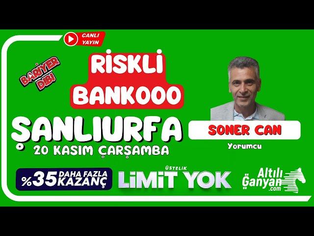 ŞANLIURFA / Canlı Yayın / Bariyer Dibi / 20 Kasım 2024 Çarşamba #atyarisi