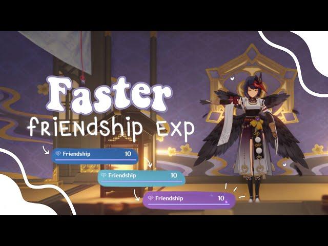 TOP 3 TIPS to Gain Friendship Exp FASTER| Genshin Impact