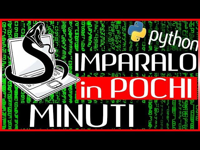 Imparare il Python TUTORIAL ITA