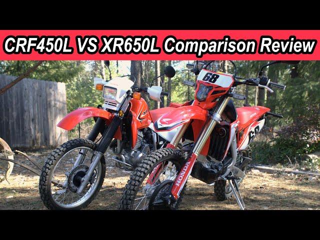 CRF450l vs XR650l Price and Feature Comparison