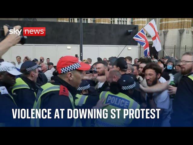 Southport stabbings: Downing Street protest turns violent