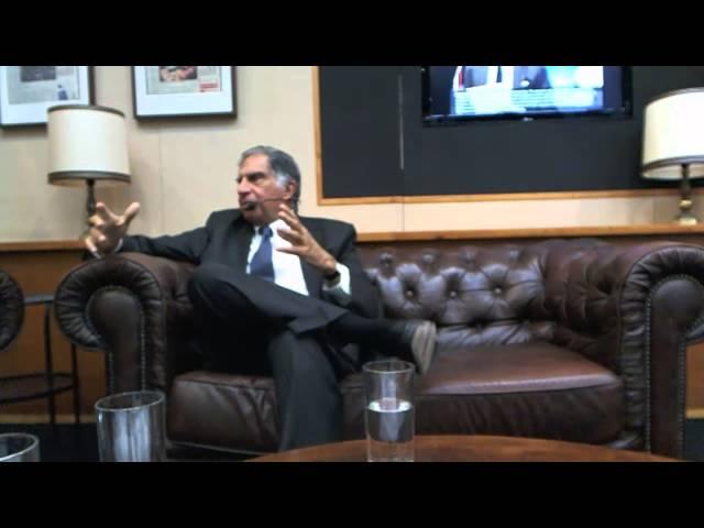 Ratan Tata (Tata Group) interview at Room for Discussion (University of Amsterdam)