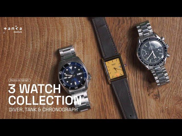 3 WATCH COLLECTION! DIVER, TANK & CHRONOGRAPH | Warehouse Highlight