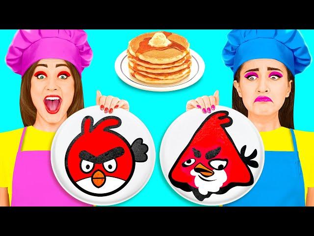 Pancake Art Challenge | Food Battle by PaRaRa