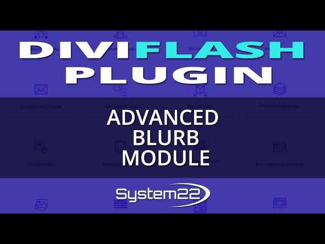 DiviFlash Plugin Advanced Blurb Module 