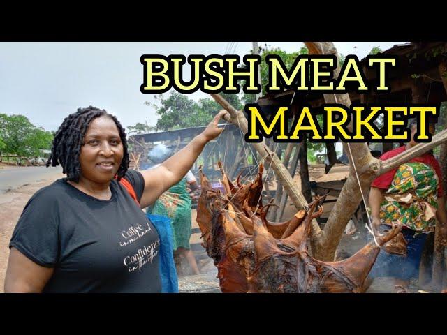 A Kenyan first time in a Nigerian food market(bush meat market)