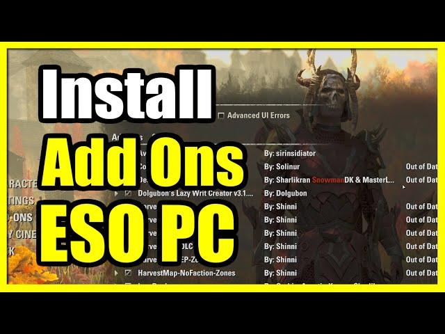 How to Install Add Ons with Minion on Elder Scrolls Online PC (Easy Tutorial)