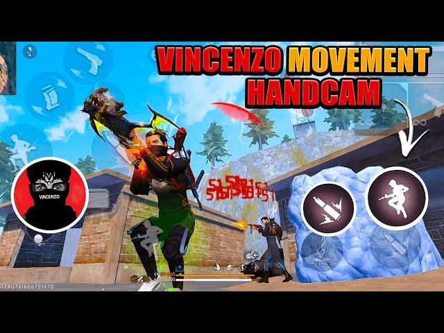 VINCENZO Style Movement HANDCAM On Mobile + Settings Poco X6 Pro  Free Fire Highlights