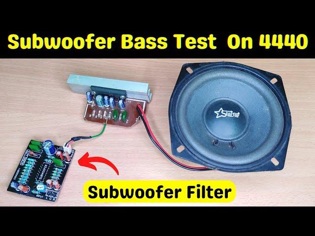 Subwoofer Filter Board | Low Pass Filter With 4440ic | Review & Wiring / By Tah Electronics.