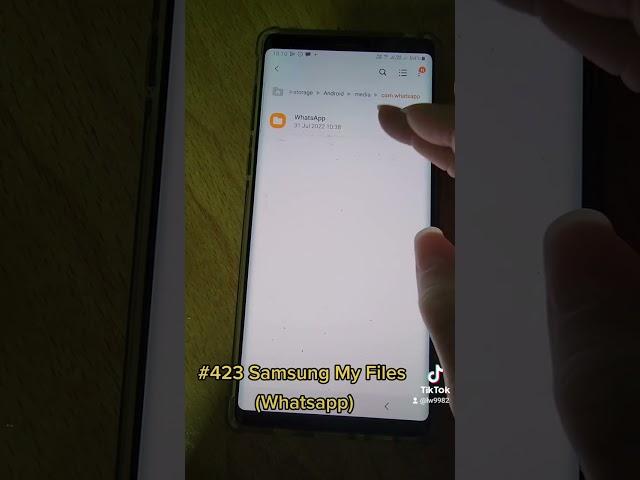 423 Samsung My Files (Whatsapp) . Another way to find your Whatsapp Images or video. #whatsapp