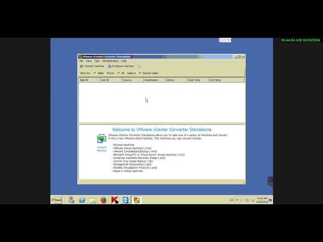 09 - Convert Physical Machine to VM (to ESXI Virtual Machine)