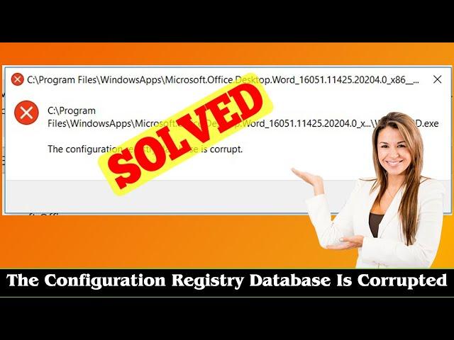 [SOLVED] The Configuration Registry Database Is Corrupted