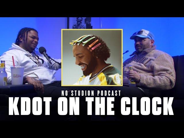 K-DOT ON THE CLOCK with LUSH ONE | No Studio'N Podcast