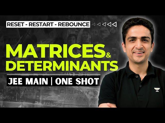 Matrices And Determinants One Shot | JEE Main 2024 | RRR | Arvind Kalia Sir