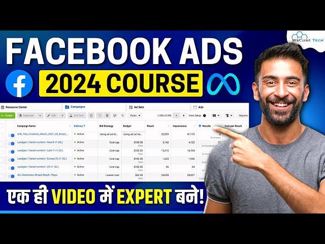 Facebook Ads Course 2024 for FREE | Learn Complete Meta & Facebook Ads for Beginners