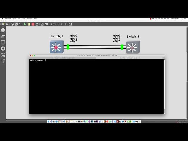 13-EtherChannel Lab on GNS3 (Cisco Switch)