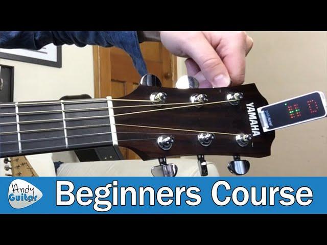 How to Tune A Guitar for Beginners (Guitar Basics - Lesson 4)