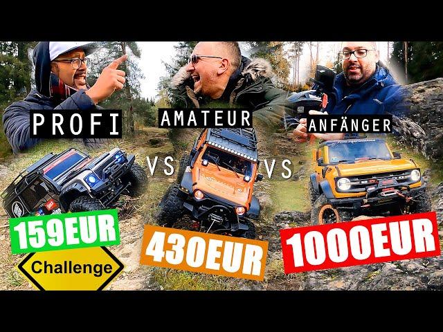 Crawler School mit WaXr RC TV- AMEWI Fierce vs AMXRock Crosstrail vs TRX4