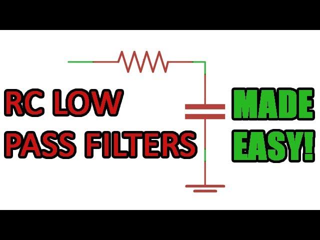 Passive RC low pass filter tutorial!