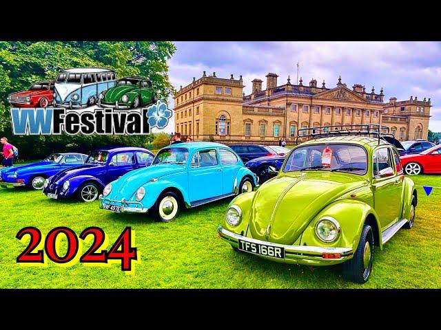 VW Festival Harewood House 2024 Leeds Lots of classic Volkswagen Beetle, Bus, Karmann, Golf