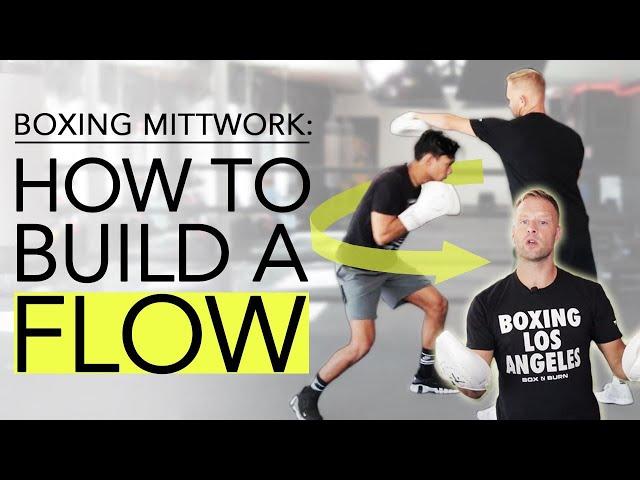 How To Build A Padwork Flow For Boxing Training | Basic Beginner Boxing Combo Mittwork Flow Tutorial