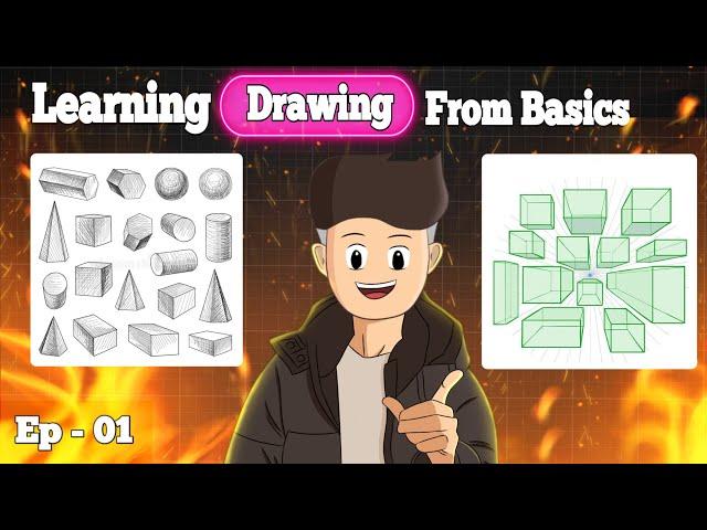 Basic Fundamentals of Drawing || Shapes And Perspective || Ep - 01 || Op Animation