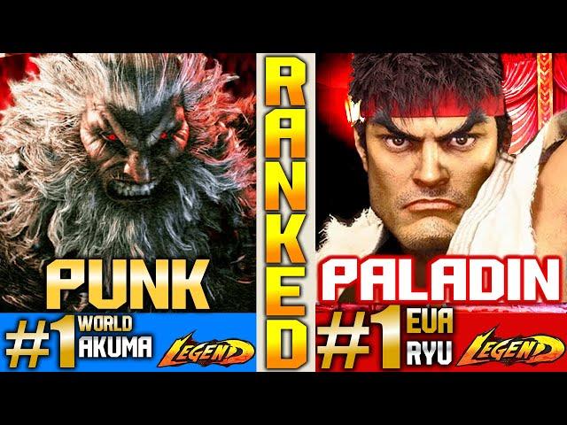 SF6 Top 1 Akuma (PUNK Vs Paladin) Ryu ▰ High Level