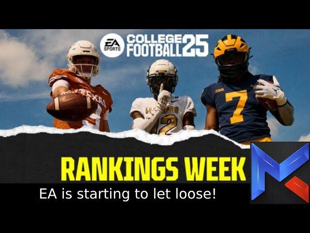 EA College Football 25 announces "Rankings Week"!