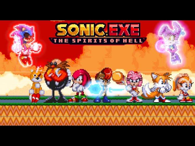 Sonic.Exe The Spirits Of Hell Round 1 and 2(No Deaths!!!)