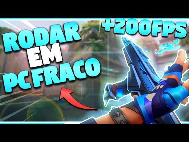 COMO RODAR VALORANT EM PC FRACO EM 2024! (Como aumentar o FPS do Valorant)