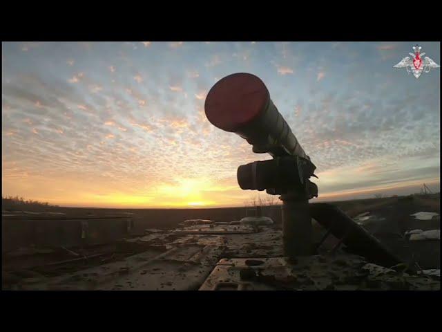 WAR IN UKRAINE - Russia Fires at Ukrainian Military with Shturm Anti-Tank System