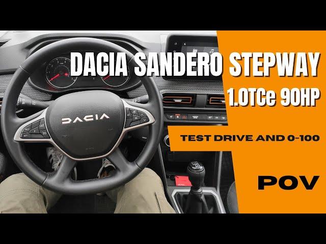 Dacia Sandero Stepway 2023 (1.0 TCe 90HP) | 4K POV Test Drive | 0-100 | Highway