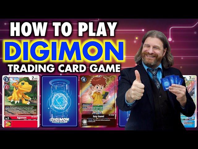 How To Play Digimon Trading Card Game (TCG) Learn To Play In Less Than 15 minutes!