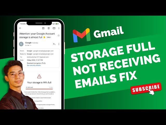 Gmail Storage Full Not Receiving Emails Mobile - Easy Fix