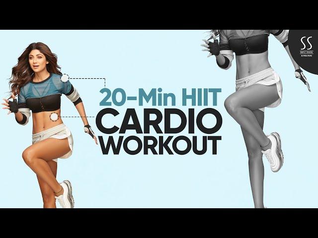 20-Min Calorie Killer HIIT Cardio Workout  | Shilpa Shetty Fitness Programs