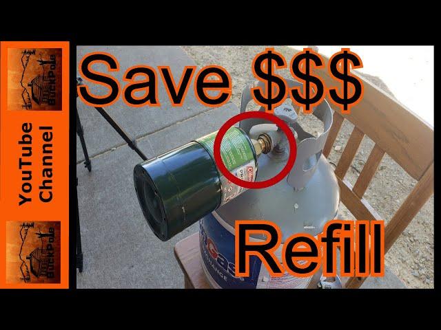 $1 HOW TO: Refill a One Pound LP tank and save $$$