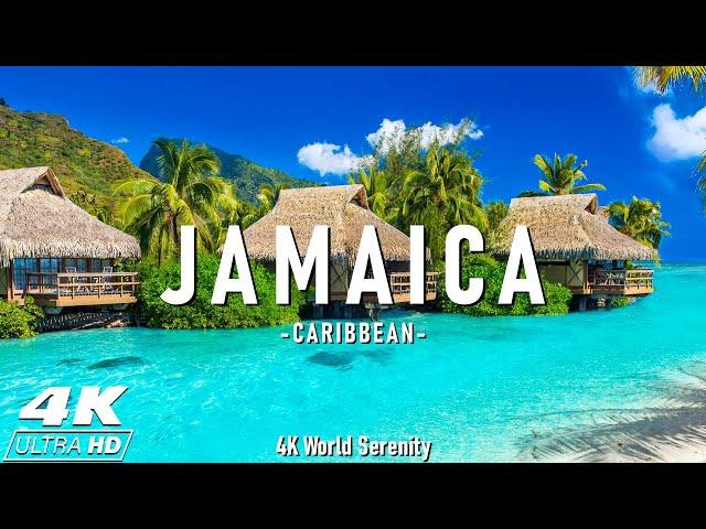 Jamaica 4K - Stunning Beaches, Tropical Waterfalls & Caribbean Paradise with Relaxing Music