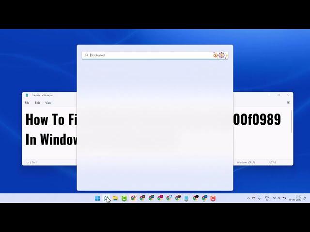 How To Fix Windows Update Error 0x800f0989 In Windows 1110 Tutorial