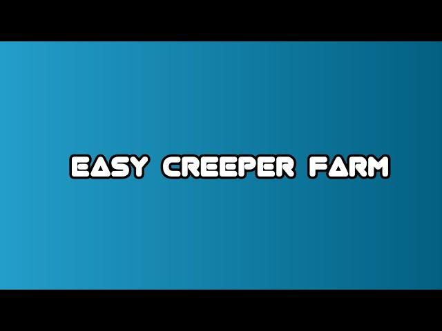 How To Make Creeper Farm In Craftman | Lazy Duo Gamerz