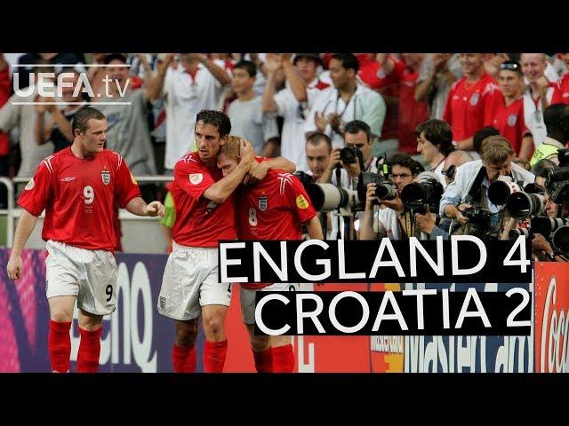 ENGLAND beat CROATIA at EURO 2004