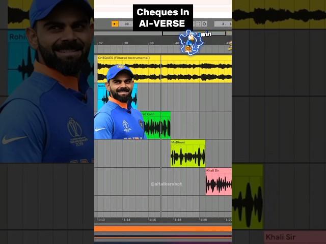 Shubh's Cheques Song In AI-VERSE Ft.Rohit Sharma,Virat Kohli,Modi ji #shorts #viral