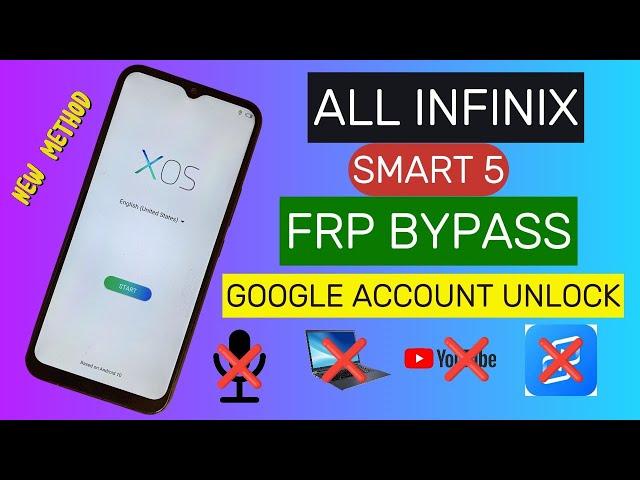 All infinix Smart 5 (x657) FRP Bypass || Google Account Unlock || Without PC